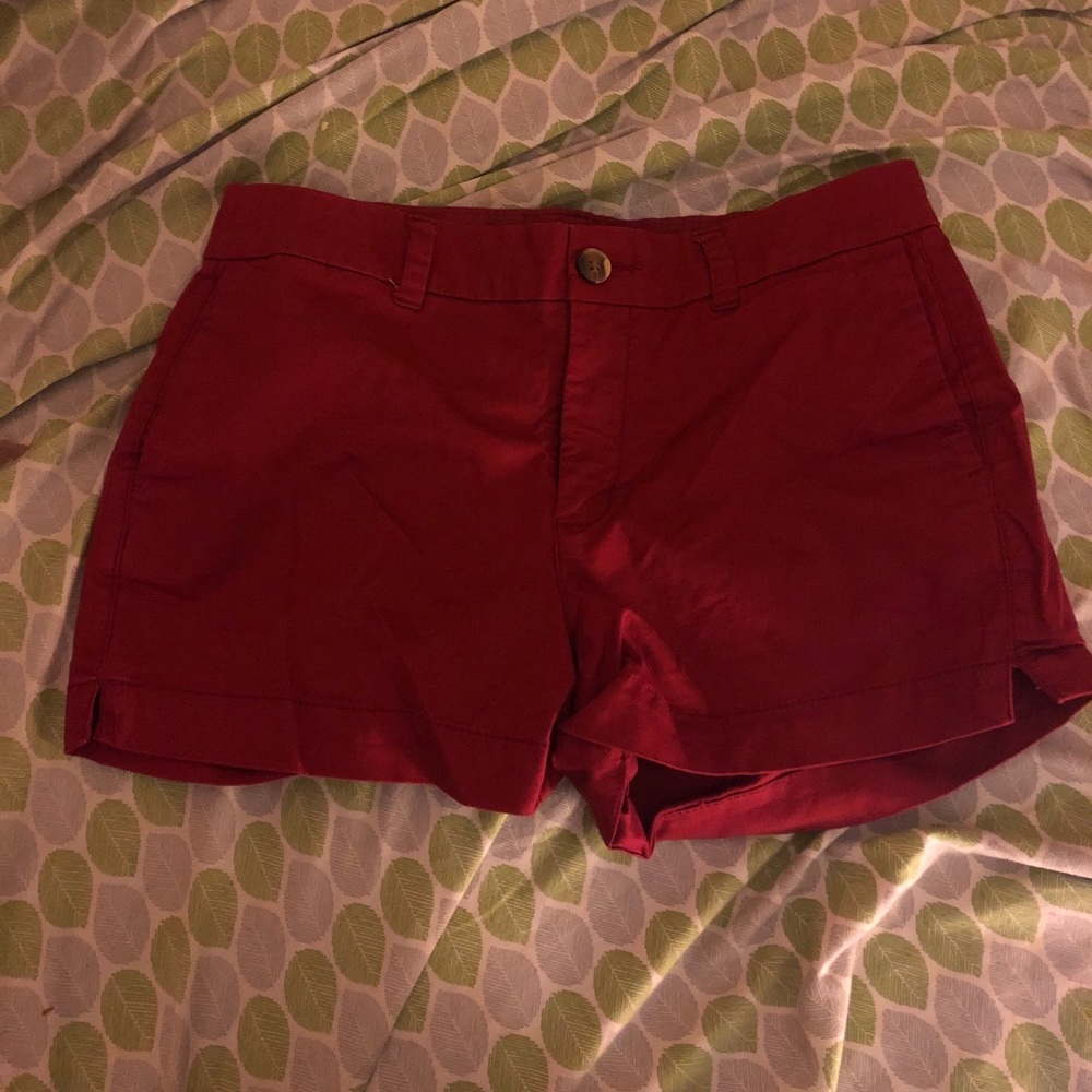 Burgundy Mini Shorts